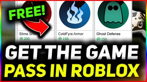 roblox free game pass.